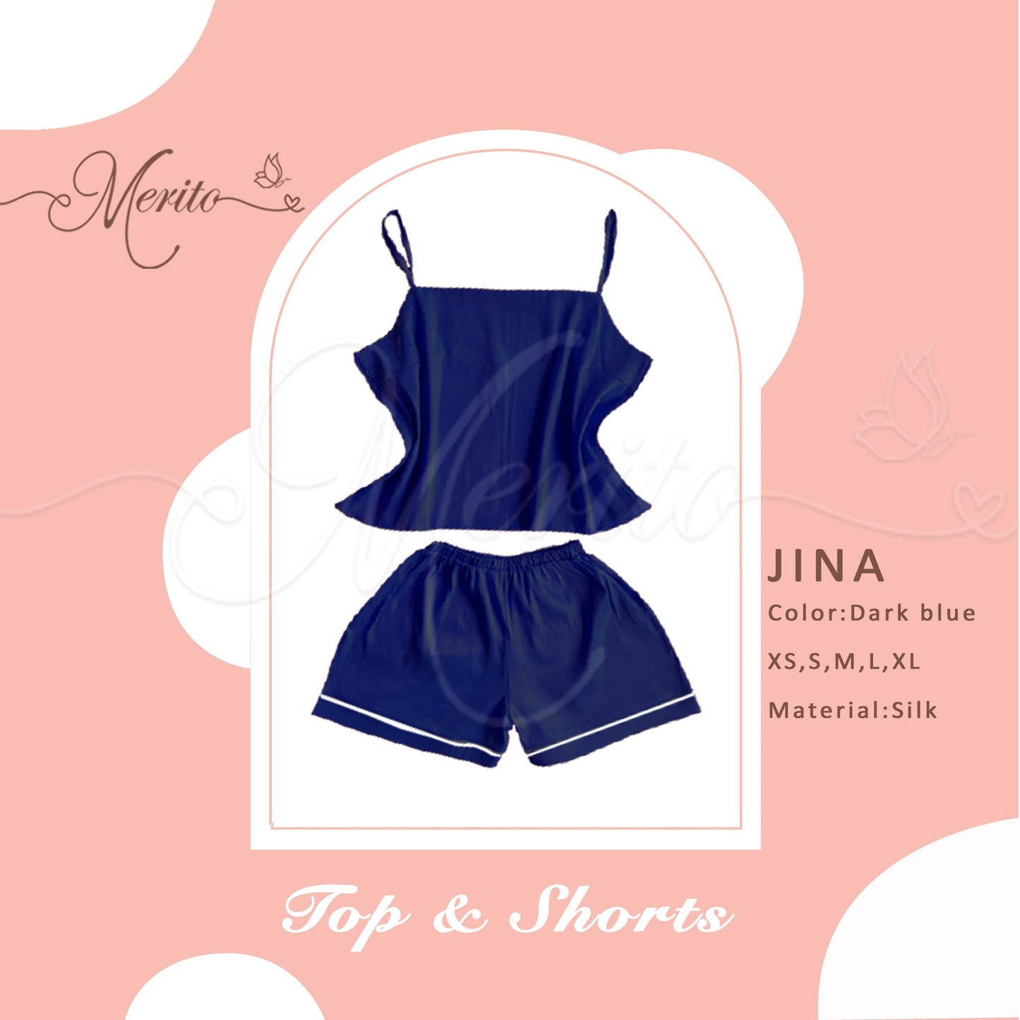 Silk Top & Shorts - Jina