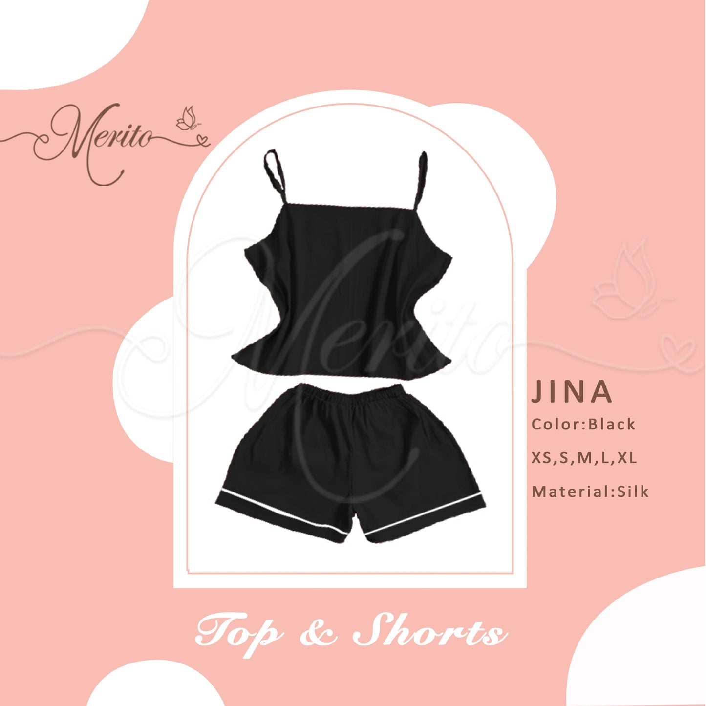 Silk Top & Shorts - Jina