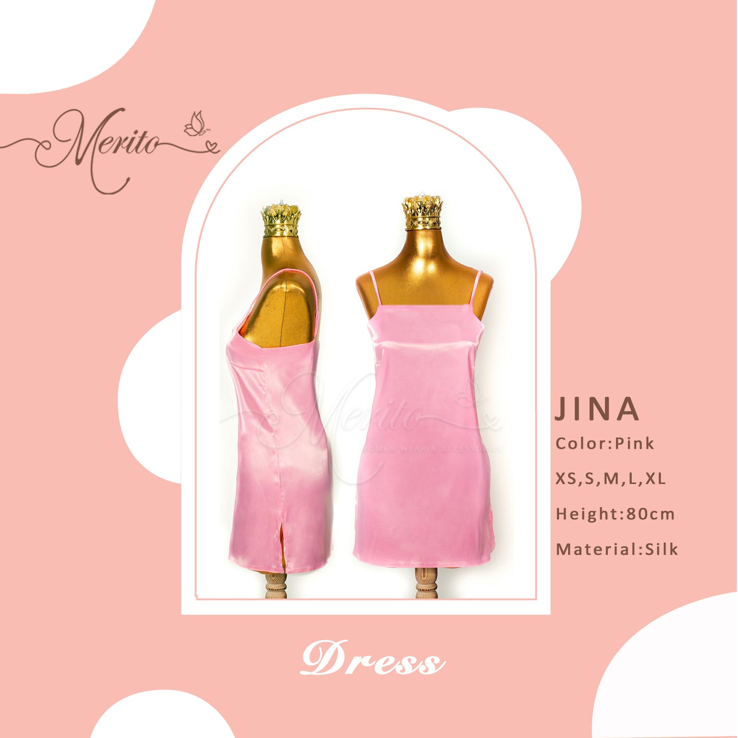 Silk dress - Jina
