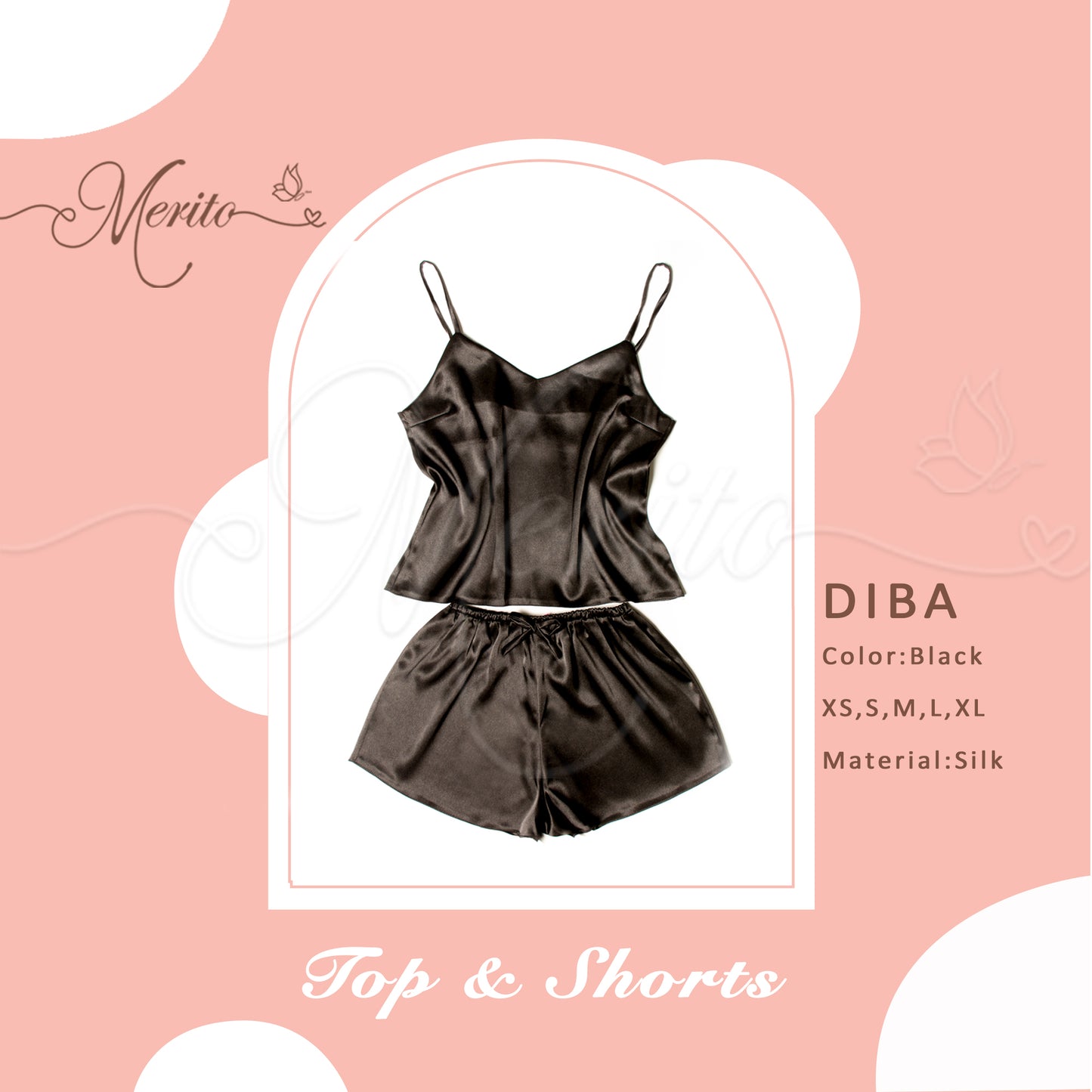 Silk Top & Shorts - Diba