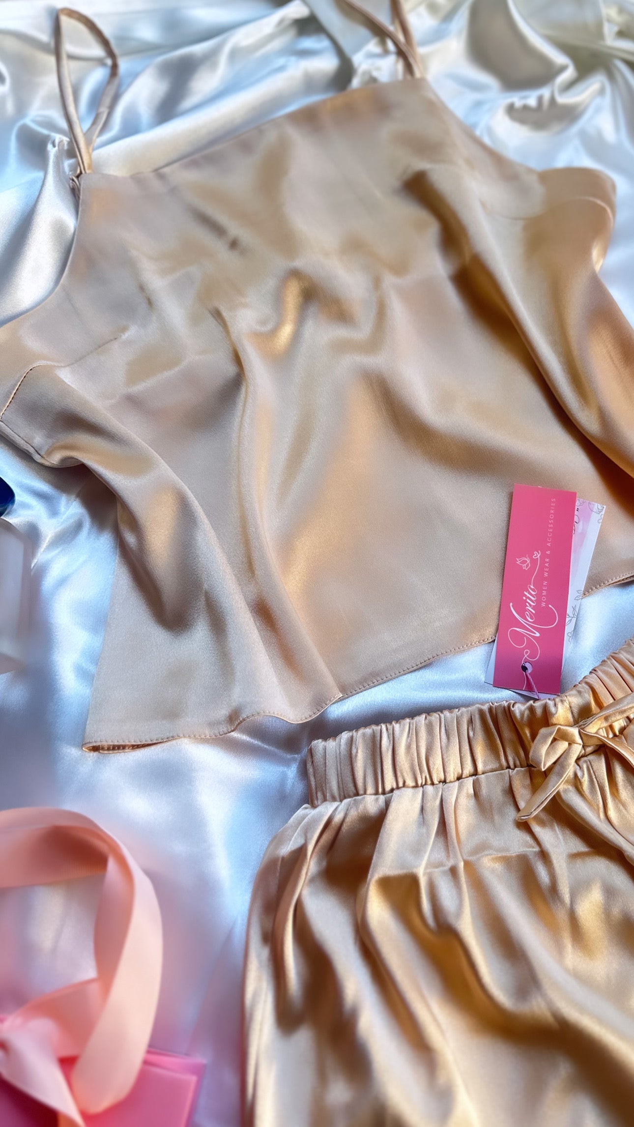 Silk Top & Shorts - Jina