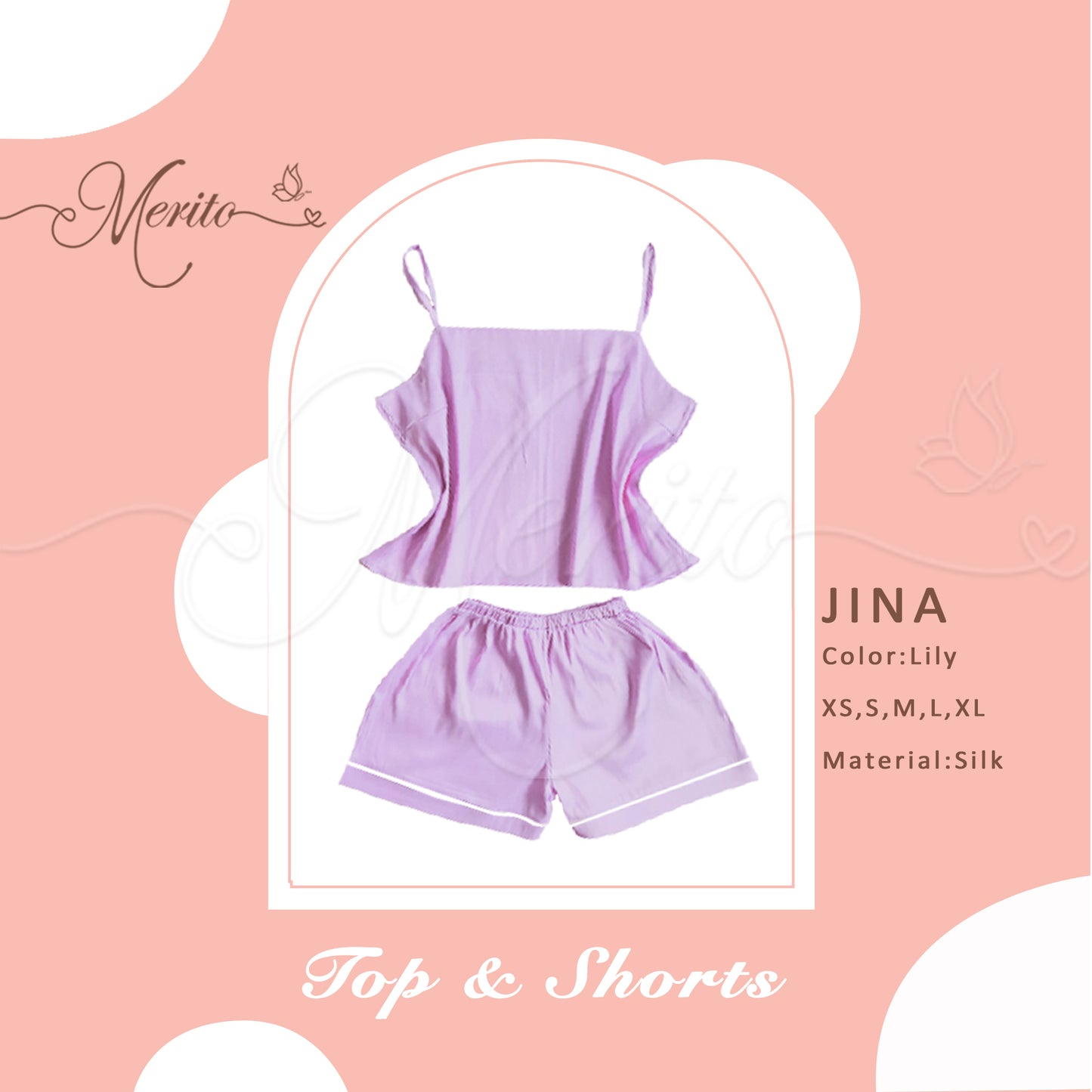 Silk Top & Shorts - Jina
