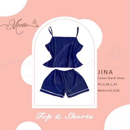 Silk Top & Shorts - Jina