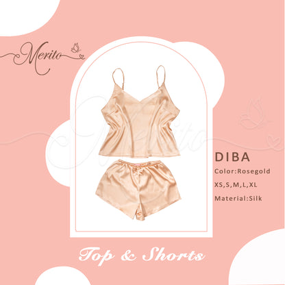 Silk Top & Shorts - Diba