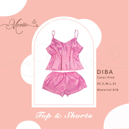 Silk Top & Shorts - Diba